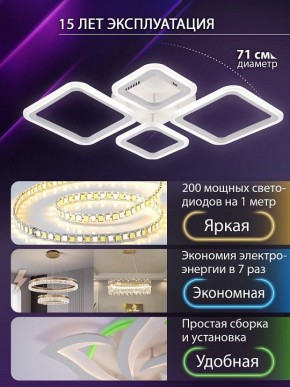 Потолочная люстра Natali Kovaltseva OPTI LED LAMPS 81108/1C в Озерске - ozersk.ok-mebel.com | фото 5
