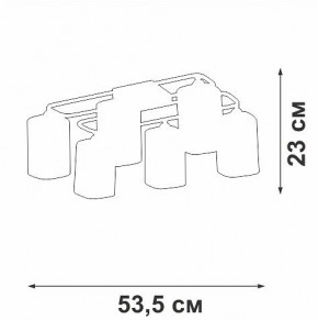 Потолочная люстра Vitaluce V3092 V3092-1/6PL в Озерске - ozersk.ok-mebel.com | фото 4