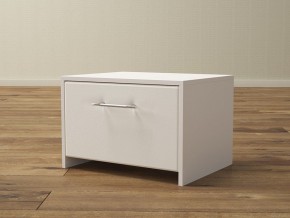 PROxSON Тумба Varna (ЛДСП Белая+экокожа Белый/Белый) 51x40 в Озерске - ozersk.ok-mebel.com | фото