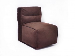 Прямое модульное бескаркасное кресло Комфорт (Шоколад велюр) в Озерске - ozersk.ok-mebel.com | фото