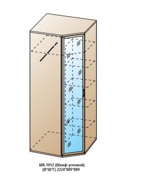ШК-1012 (Шкаф угловой) в Озерске - ozersk.ok-mebel.com | фото