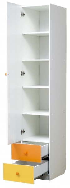 Шкаф 1-но дверный с ящиками и зеркалом Радуга (400) в Озерске - ozersk.ok-mebel.com | фото 2