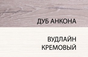 Шкаф 1DT L, OLIVIA, цвет вудлайн крем/дуб анкона в Озерске - ozersk.ok-mebel.com | фото 3