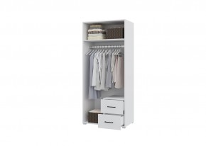 Шкаф 2-х створчатый с ящиками VICTOR (Белый) в Озерске - ozersk.ok-mebel.com | фото 2