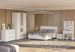 АДЕЛИНА Шкаф 3-х дверный с 2-мя ящ (белый рамух) в Озерске - ozersk.ok-mebel.com | фото 3