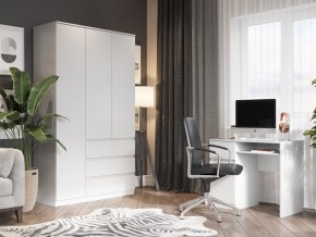 Шкаф 3-ств. с 3 ящиками "Бьянко" в Озерске - ozersk.ok-mebel.com | фото 4