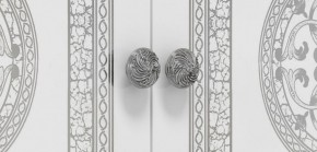 Шкаф 4-х дверный с зеркалами (12.244) Грация (белый/серебро) в Озерске - ozersk.ok-mebel.com | фото 2