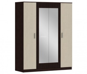 Шкаф 4х дверный с зеркалами Уют СБ-2750/1.Н (Венге/Паллада) в Озерске - ozersk.ok-mebel.com | фото