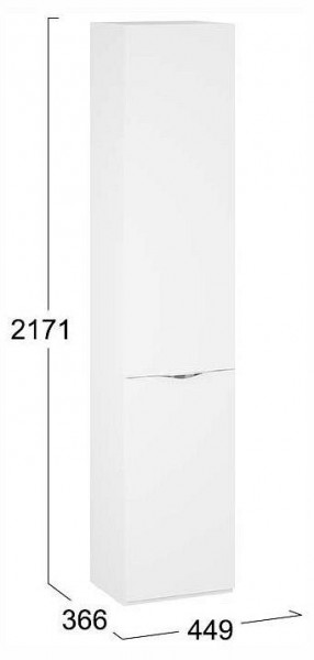 Шкаф для белья Глосс СМ-319.07.011 в Озерске - ozersk.ok-mebel.com | фото 4