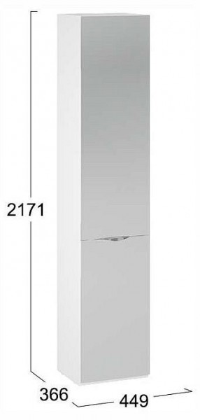 Шкаф для белья Глосс СМ-319.07.012 в Озерске - ozersk.ok-mebel.com | фото 4
