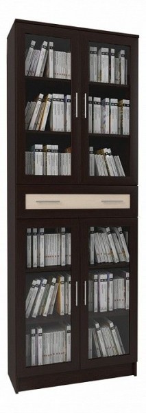 Шкаф книжный Мебелайн-19 в Озерске - ozersk.ok-mebel.com | фото