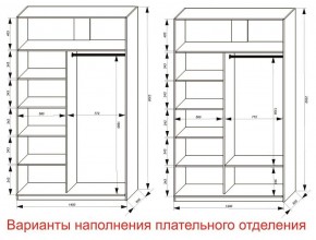 Шкаф-купе 1400 серии SOFT D8+D2+B2+PL4 (2 ящика+F обр.штанга) профиль «Графит» в Озерске - ozersk.ok-mebel.com | фото 8