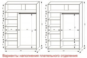 Шкаф-купе 1600 серии SOFT D6+D4+B2+PL2 (2 ящика+1штанга+1 полка) профиль «Капучино» в Озерске - ozersk.ok-mebel.com | фото 8