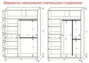 Шкаф-купе 1600 серии SOFT D6+D4+B2+PL2 (2 ящика+1штанга+1 полка) профиль «Капучино» в Озерске - ozersk.ok-mebel.com | фото 9