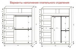 Шкаф-купе 1800 серии SOFT D1+D3+B2+PL1 (2 ящика+1штанга) профиль «Графит» в Озерске - ozersk.ok-mebel.com | фото 7