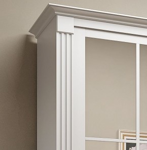 Шкаф-купе 2150 серии NEW CLASSIC K4+K4+K4+B22+PL4(по 2 ящика лев/прав+F обр.штанга) профиль «Капучино» в Озерске - ozersk.ok-mebel.com | фото 4