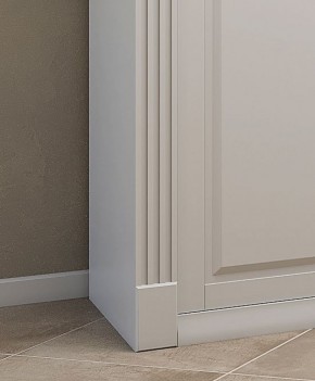 Шкаф-купе 2150 серии NEW CLASSIC K4+K4+K4+B22+PL4(по 2 ящика лев/прав+F обр.штанга) профиль «Капучино» в Озерске - ozersk.ok-mebel.com | фото 5