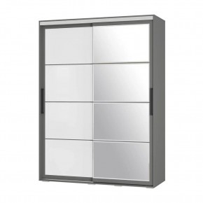 Шкаф-купе Крафт-6 1.6 м ШКК-06 (графит) в Озерске - ozersk.ok-mebel.com | фото 3