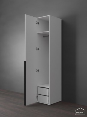 Шкаф Linnea MHR-1-3 2050х400х510 (Белый-М 11.1.2) в Озерске - ozersk.ok-mebel.com | фото 5
