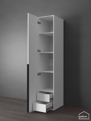Шкаф Linnea MHR-1-3 2050х400х510 (Белый-М 11.1.2) в Озерске - ozersk.ok-mebel.com | фото 6