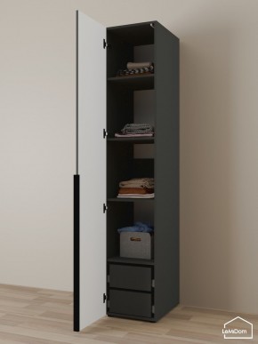 Шкаф Linnea MHR-1-4 2050х400х510 (Графит-М 11.1.25) в Озерске - ozersk.ok-mebel.com | фото 5