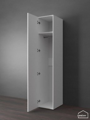 Шкаф Linnea MHR-1PO 2050х400х510 (Белый-М 11.1.1) в Озерске - ozersk.ok-mebel.com | фото 4