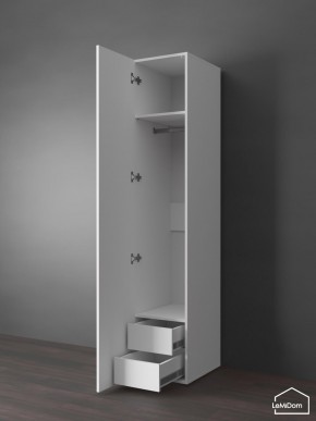 Шкаф Linnea MHR-1PO-3 2050х400х510 (Белый-М 11.1.2) в Озерске - ozersk.ok-mebel.com | фото 5