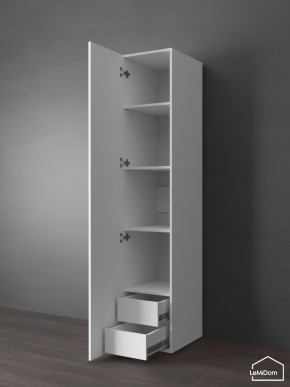 Шкаф Linnea MHR-1PO-4 2050х400х510 (Белый-М 11.1.2) в Озерске - ozersk.ok-mebel.com | фото 4