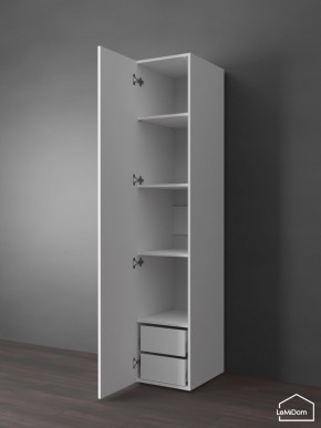 Шкаф Linnea MHR-1PO-4 2050х400х510 (Белый-М 11.1.2) в Озерске - ozersk.ok-mebel.com | фото 5