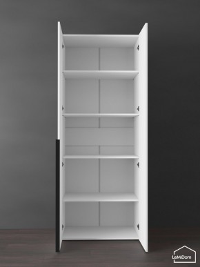 Шкаф Linnea MHR-2-2 2050х800х510 (Белый-М 11.1.2) в Озерске - ozersk.ok-mebel.com | фото 4