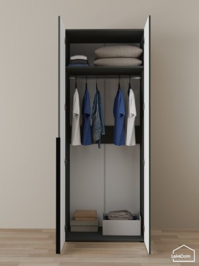 Шкаф Linnea MHR-2 2050х800х510 (Графит-М 11.1.25) в Озерске - ozersk.ok-mebel.com | фото 4