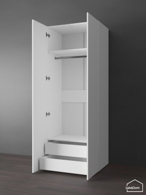 Шкаф Linnea MHR-2PO-3 2050х800х510 (Белый-М 11.1.2) в Озерске - ozersk.ok-mebel.com | фото 5