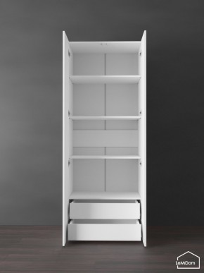 Шкаф Linnea MHR-2PO-4 2050х800х510 (Белый-М 11.1.2) в Озерске - ozersk.ok-mebel.com | фото 6