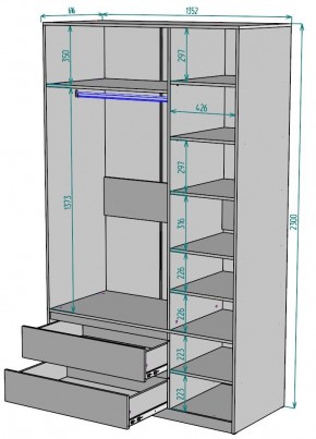 Шкаф Мальта H217 в Озерске - ozersk.ok-mebel.com | фото 2