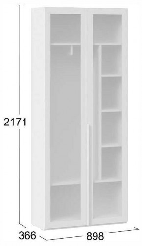 Шкаф платяной Порто СМ-393.07.226 в Озерске - ozersk.ok-mebel.com | фото 4