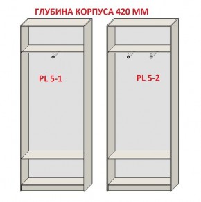 Шкаф распашной серия «ЗЕВС» (PL3/С1/PL2) в Озерске - ozersk.ok-mebel.com | фото 8