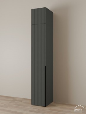 Шкаф с антресолью Linnea MHR-1A-2 2450х400х510 (Графит-М 11.1.25) в Озерске - ozersk.ok-mebel.com | фото
