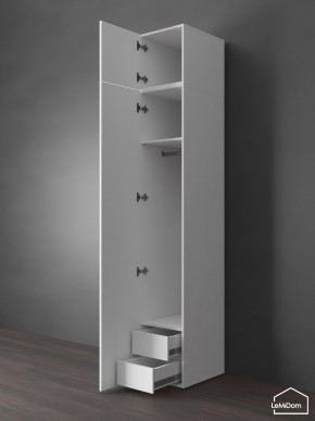 Шкаф с антресолью Linnea MHR-1POA-3 2450х400х510 (Белый-М 11.1.2) в Озерске - ozersk.ok-mebel.com | фото 6