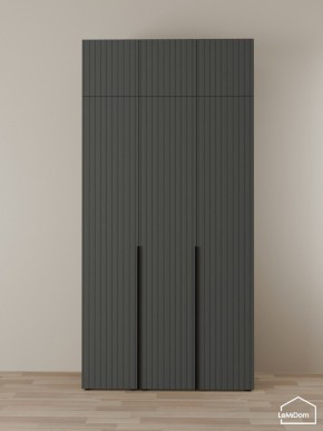 Шкаф с антресолью Linnea MHR-3A-2 2450х1200х510 (Графит-М 11.1.25) в Озерске - ozersk.ok-mebel.com | фото