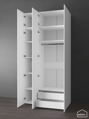 Шкаф с антресолью Linnea MHR-3POA-2 2450х1200х510 (Белый-М 11.1.2) в Озерске - ozersk.ok-mebel.com | фото 5