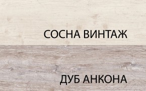 Шкаф с витриной 1V1D1S, MONAKO, цвет Сосна винтаж/дуб анкона в Озерске - ozersk.ok-mebel.com | фото 3