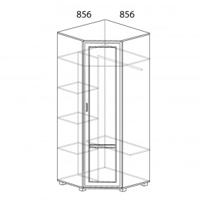 Шкаф угловой №243 Белла в Озерске - ozersk.ok-mebel.com | фото 2