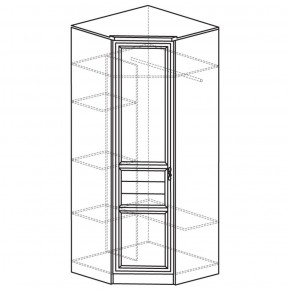 Шкаф угловой 50 Лира Нортон светлый (угол 854х854) в Озерске - ozersk.ok-mebel.com | фото 2