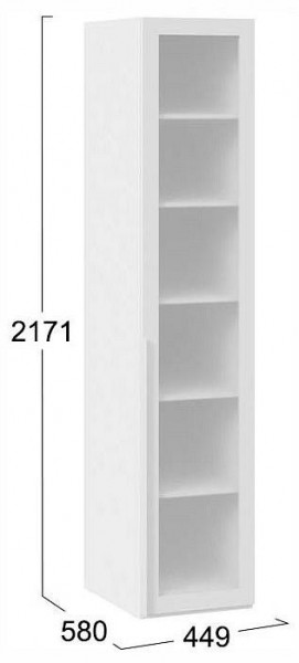 Шкаф-витрина Порто СМ-393.07.008 в Озерске - ozersk.ok-mebel.com | фото 3
