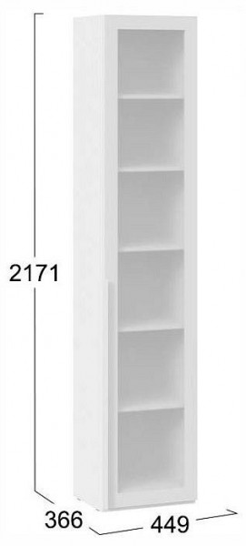 Шкаф-витрина Порто СМ-393.07.213 в Озерске - ozersk.ok-mebel.com | фото 4