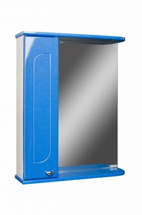 Шкаф-зеркало Радуга Синий металлик 60 левый АЙСБЕРГ (DA1130HZR) в Озерске - ozersk.ok-mebel.com | фото