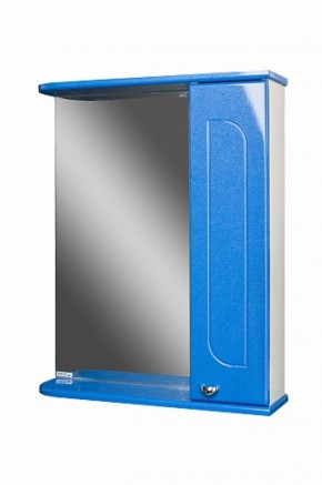 Шкаф-зеркало Радуга Синий металлик 60 правый АЙСБЕРГ (DA1130HZR) в Озерске - ozersk.ok-mebel.com | фото 1