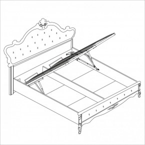 Спальня Мишель 4-х ств 1800 (белый матовый/экокожа) в Озерске - ozersk.ok-mebel.com | фото 4