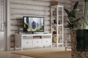 Стеллаж 420 Кантри, массив сосны, цвет белый в Озерске - ozersk.ok-mebel.com | фото 4