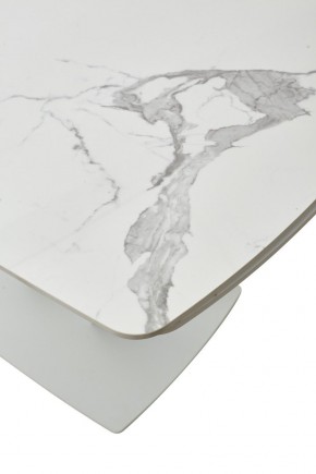 Стол ALATRI 120 GLOSS STATUARIO WHITE SOLID CERAMIC / WHITE, ®DISAUR в Озерске - ozersk.ok-mebel.com | фото 10